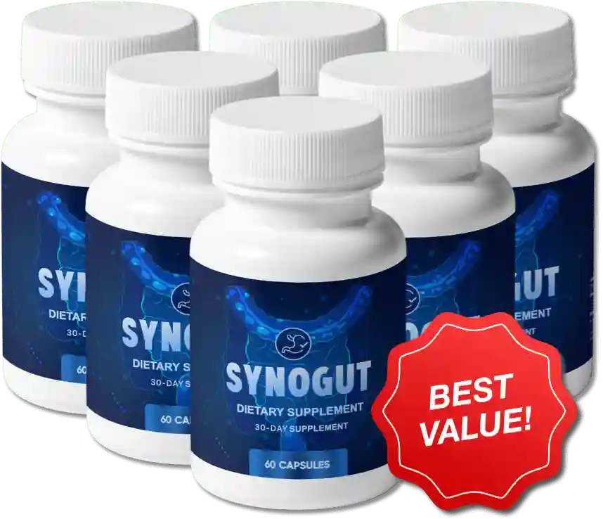 Synogut natural supplement supporting healthy digestion and gut function